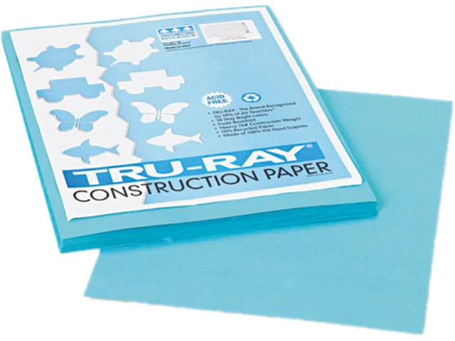 Pacon Pacon 103007 Tru-Ray Construction Paper 76 lb 12 x 9 Turquoise 50 Sheets — product photo