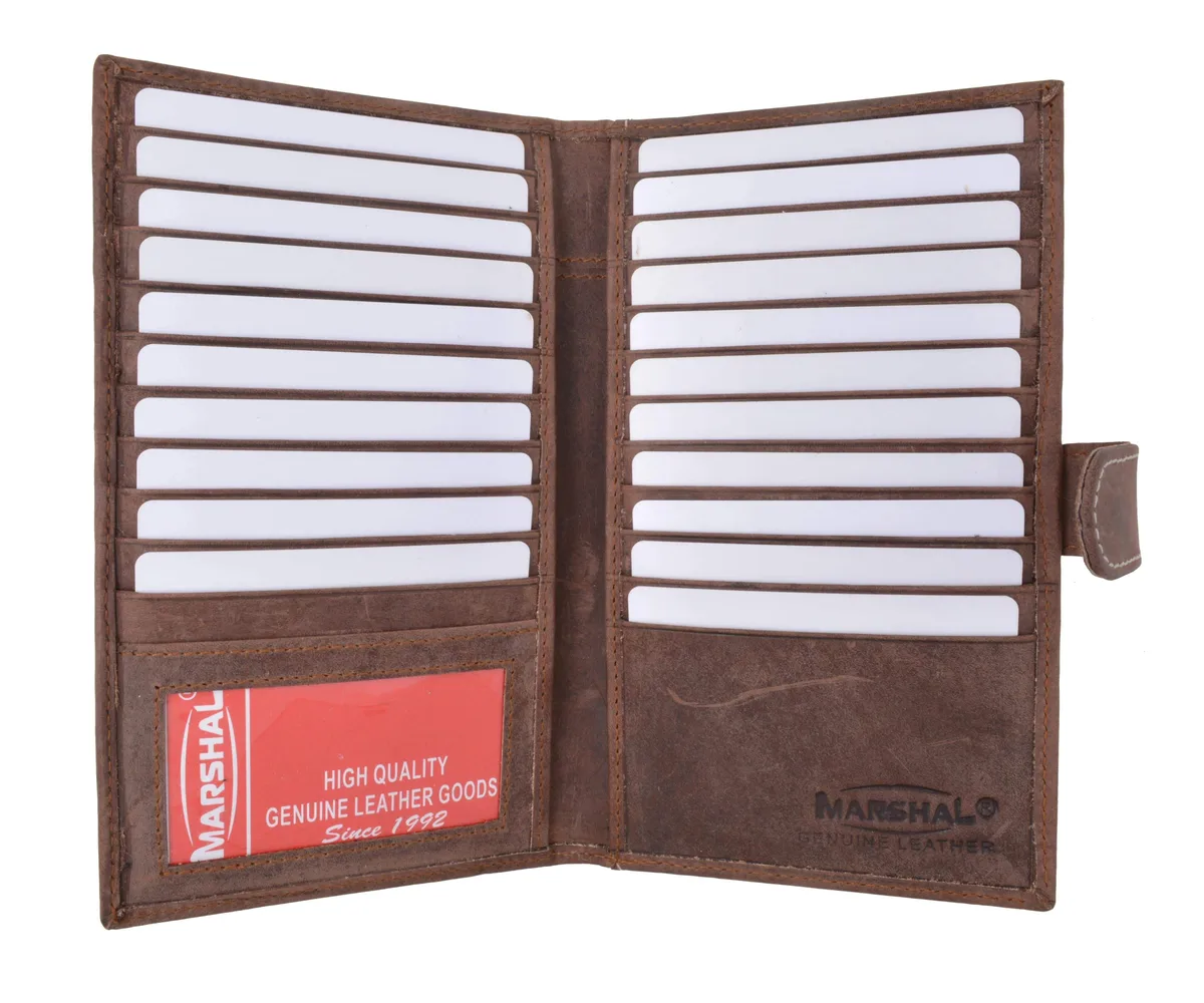 Marshal Wallet Marshal Wallet RFID Bifold Credit Card Holder Natural 19 Slots — product photo