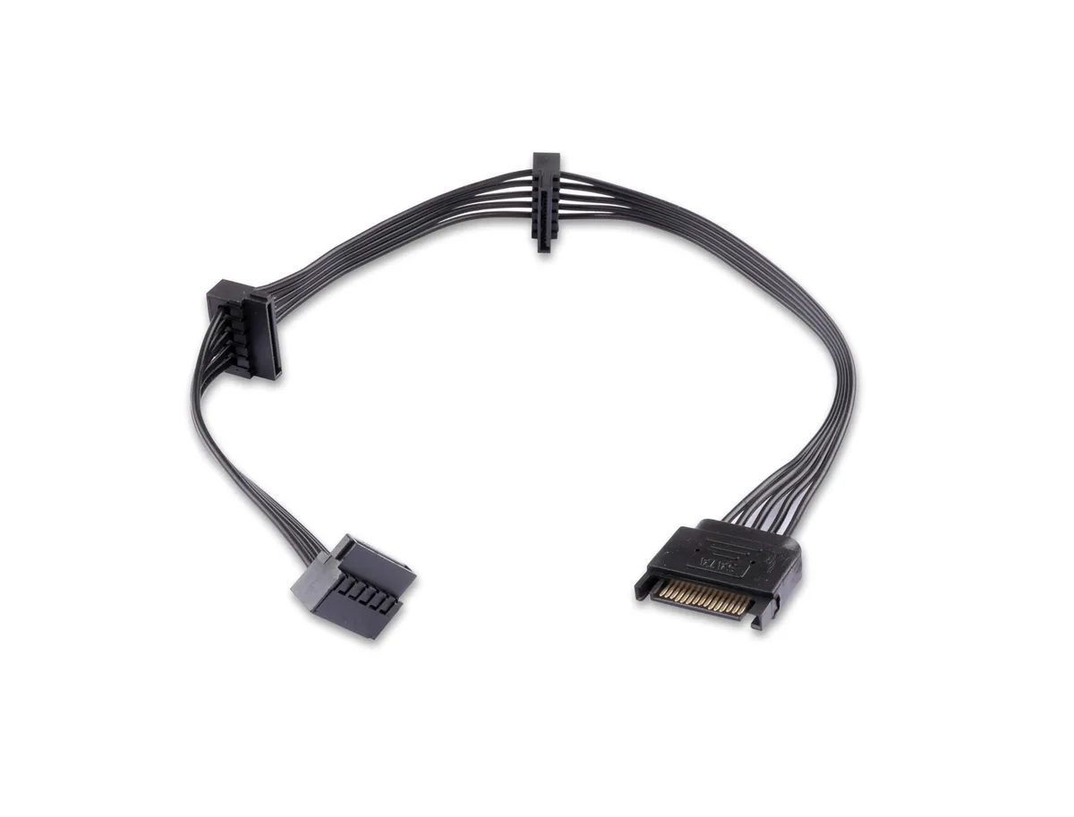 Vszerda Vszerda SATA 15-pin male to 3 female power splitter 16.5 in — product photo