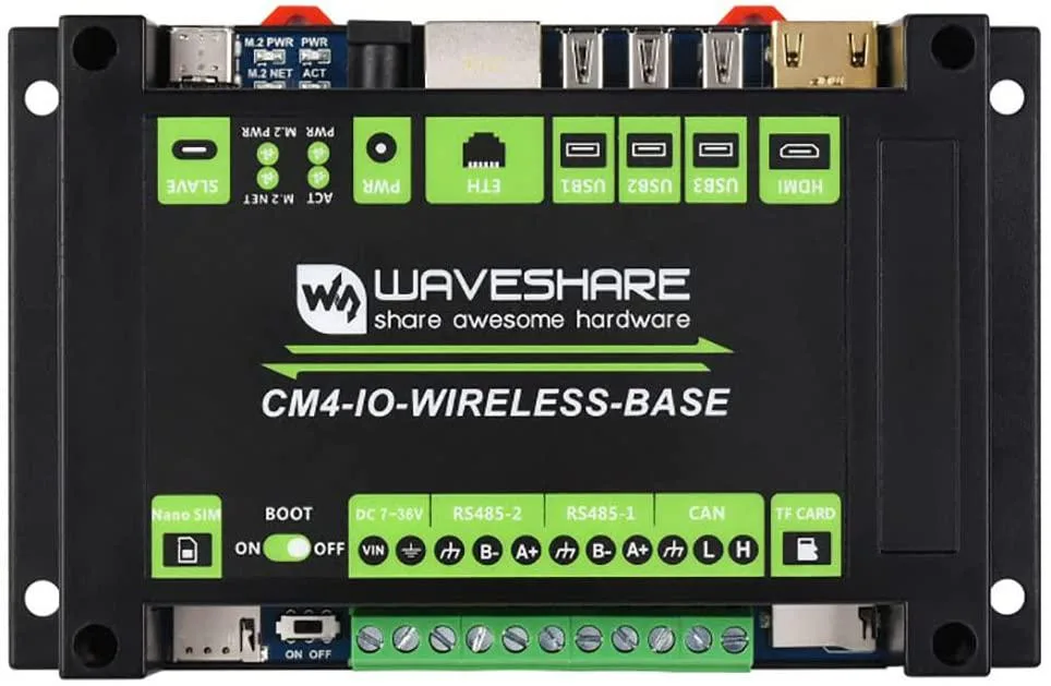 NuoTo NuoTo Industrial IoT Wireless Expansion Module for CM4, RS485, Rail-Mount Case — product photo
