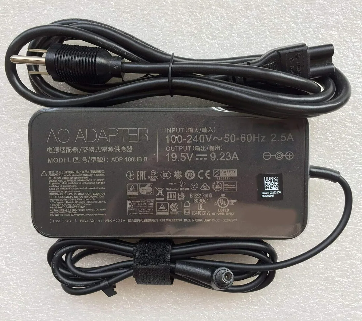 myVolts myVolts 90XB00EN-MPW010 180W 19.5V 9.23A 6.0x3.7mm ac adapter — product photo
