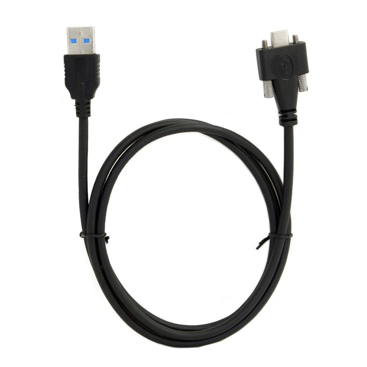 Fervit Fervit USB 3.1 Type-C Dual Screw Locking to USB 3.0 Cable 1.2m Panel Mount — product photo