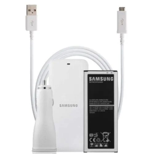 SAMSUNG SAMSUNG Galaxy Note 4 Battery Charger Kit with Battery, USB Cable, Fast Car Charger — product photo
