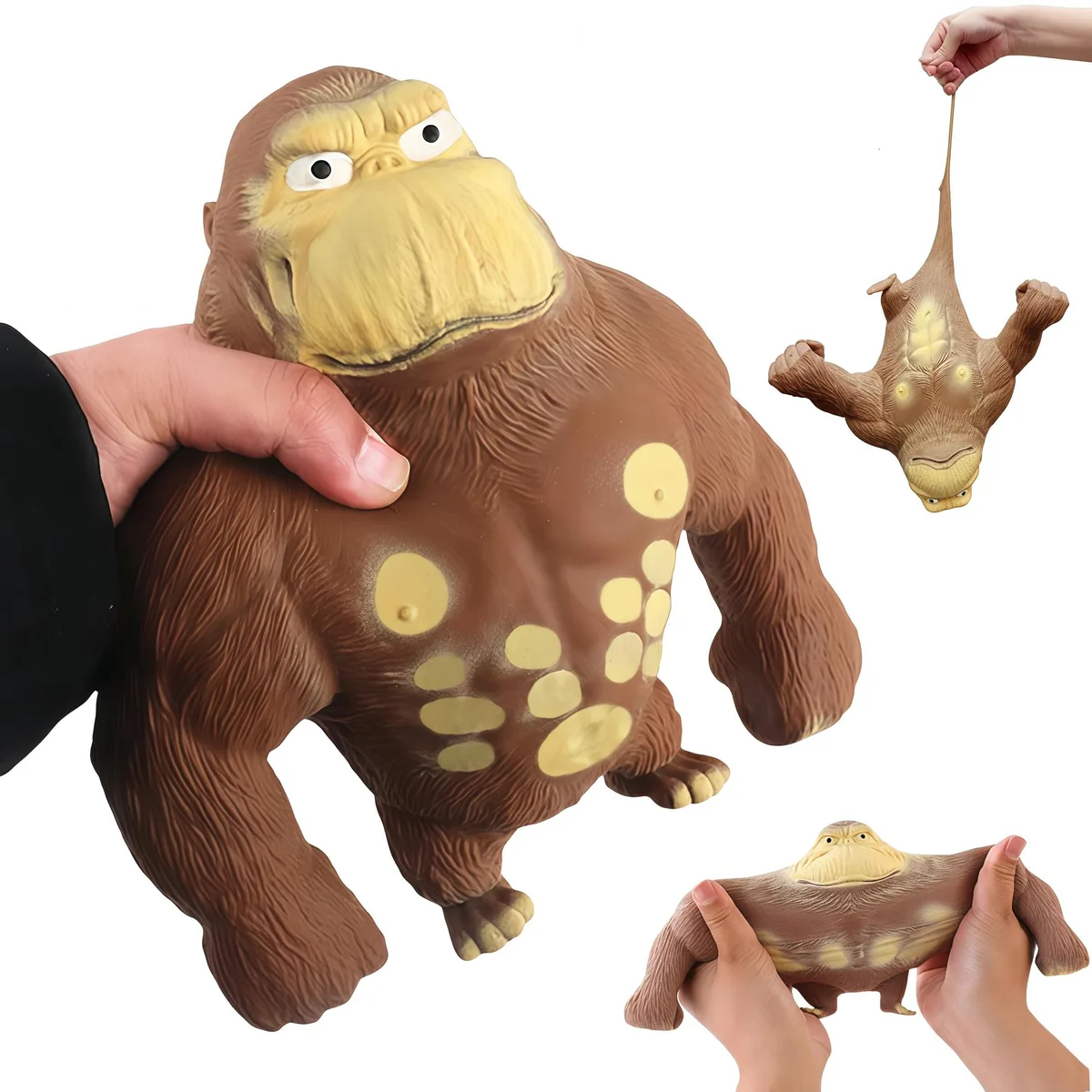  Squeeze Toy Squishy Monkey Stretchy Glue-Sand Filled Rubber Gorilla Medium Edition — product photo