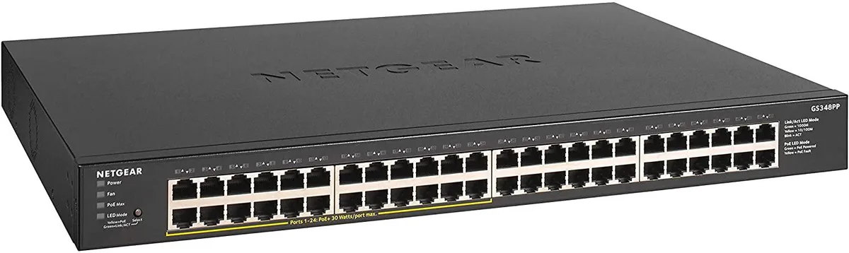 Value Brand Value Brand 48-Port Gigabit Unmanaged PoE+ Switch 24 PoE+ 380W — product photo
