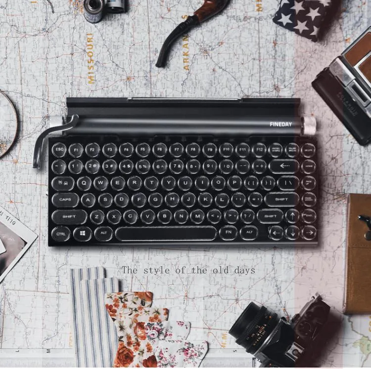 AFRNDK AFRNDK TW1867 gaming keyboard 83 keys Bluetooth 5.0 black — product photo