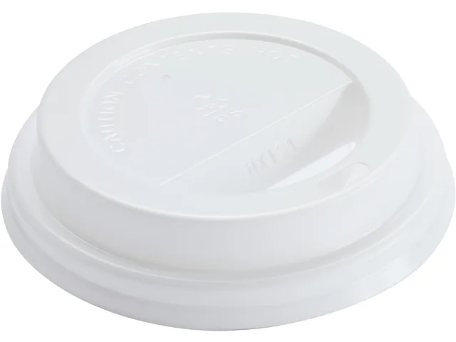 Genuine Joe Genuine Joe 19052CT Raised Siphole Hot Cup Lids White 1000 Carton — product photo