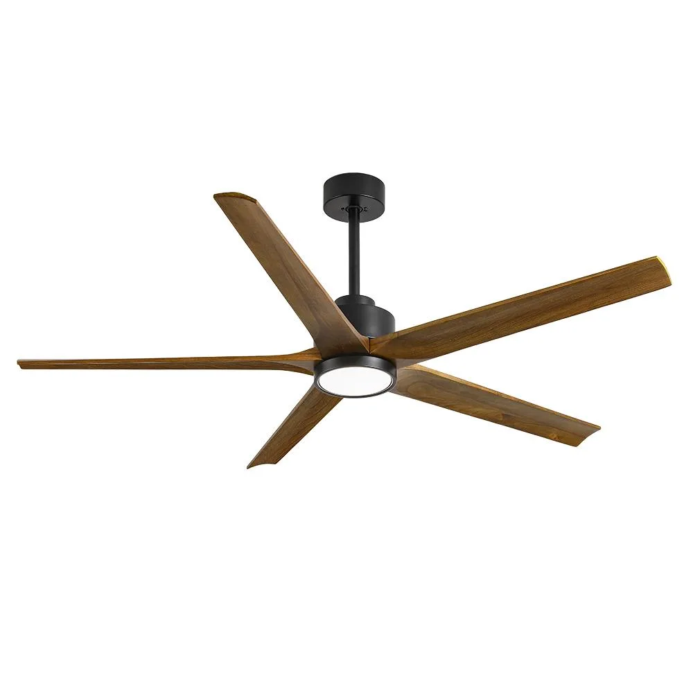 SHREEFINDEE SHREEFINDEE 508 52" Ceiling Fan Walnut Blades 6090 CFM 6 Speed Remote 3 Downrods 12 24 26 — product photo