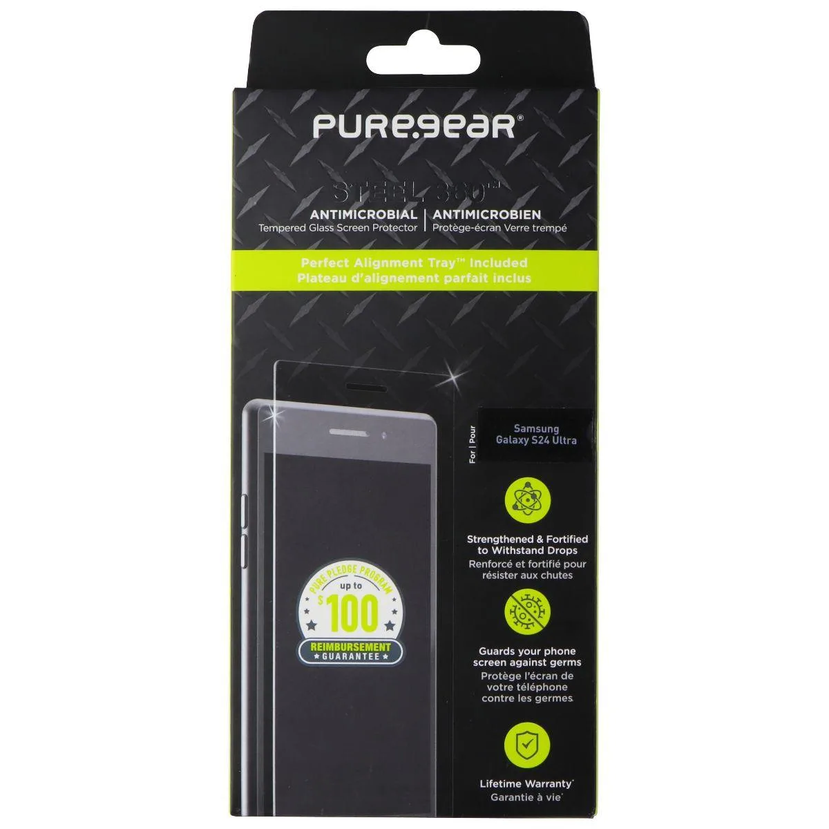 PureGear PureGear Steel 360 Screen Protector Samsung Galaxy S24 Ultra — product photo