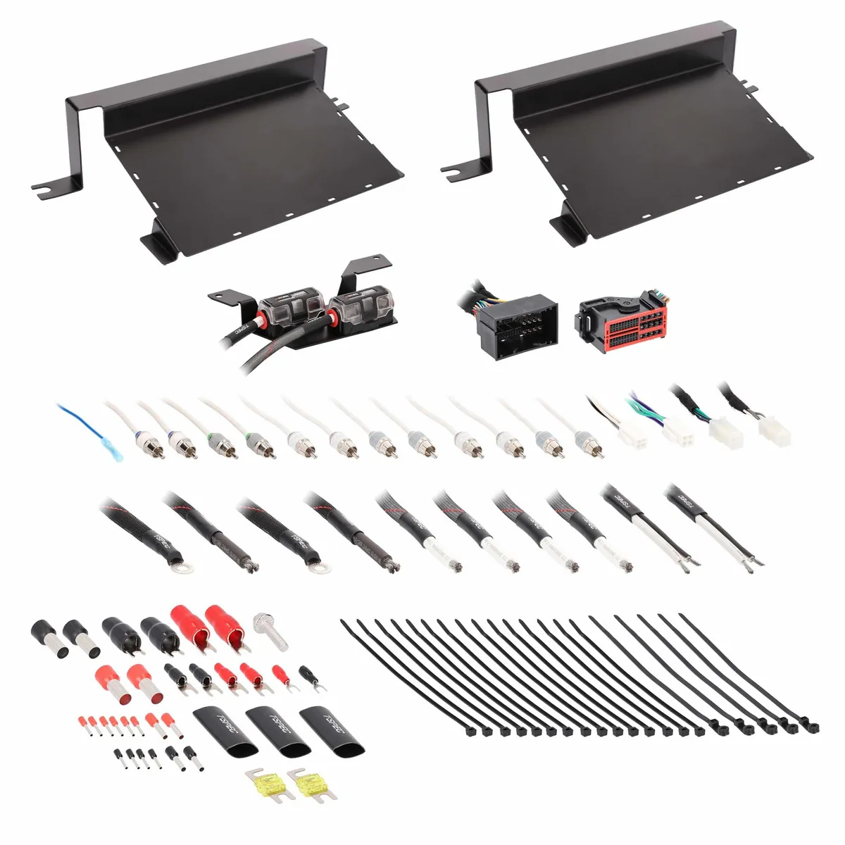 Heise Heise JP-18AMP-2 dual amplifier installation kit for Jeep JL 2018+ Gladiator JT 2020+ — product photo