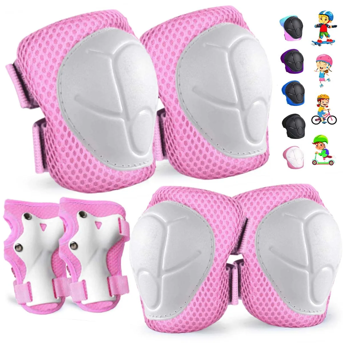  FOOKCIAN HJ-10 Skateboard Protective Gear Size 3 Pink — product photo