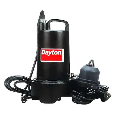 Dayton Dayton 3BB79 1/2 HP Submersible Sump Pump 120V AC Diaphragm 1-1/2" FNPT — product photo