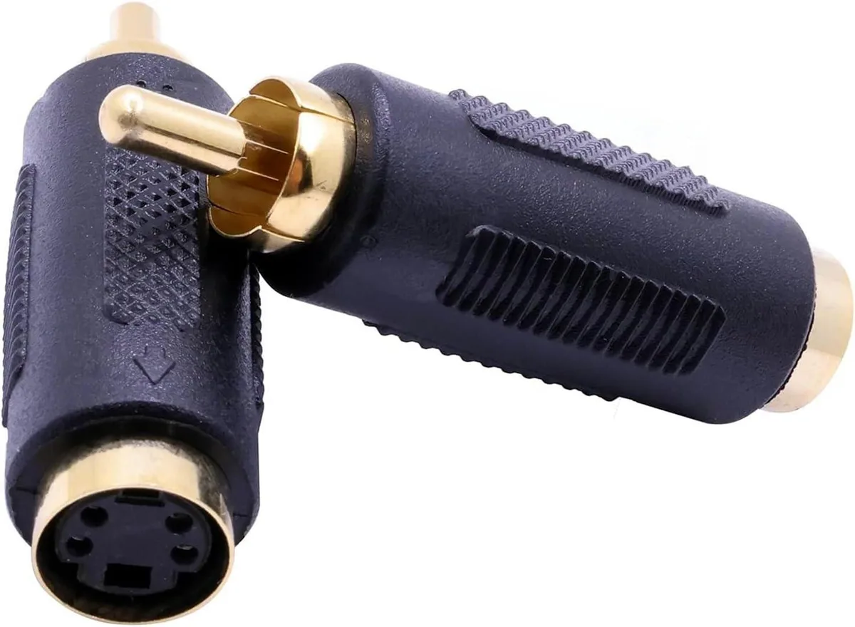 Boxwave Boxwave 2 Pcs S-Video RCA Male to 4 Terminal Female Audio Adapter — product photo