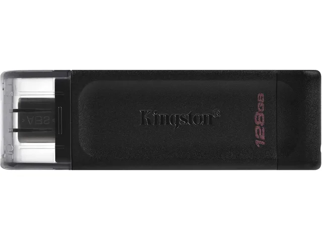 Kingston Technology Corp. Kingston Technology Corp. DT70/128GBCR DataTraveler 70 128GB USB 3.2 Gen 1 USB-C USB flash drive — product photo