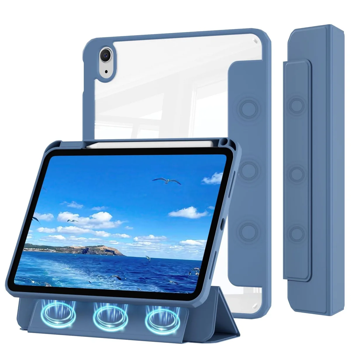 Batianda Batianda iPad A16 11th/10th Gen Case Haze Blue 2 in 1 accessory — product photo