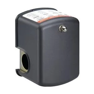 Dayton pressure switch, compact metal housing with 1/4 inch FNPT port, silver finish