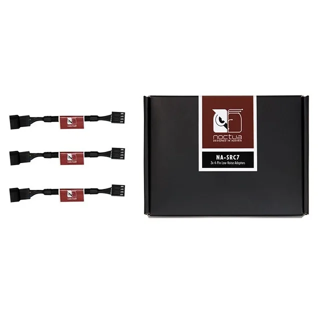 Noctua Noctua NA-SRC7 4-Pin Low-Noise Adaptor Cables (Black) — product photo