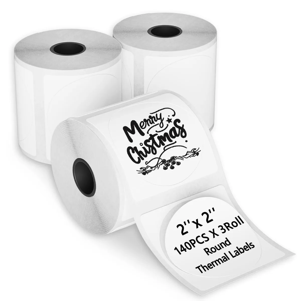  FasionMior Thermal Paper 420 Round 2" 3 Rolls — product photo