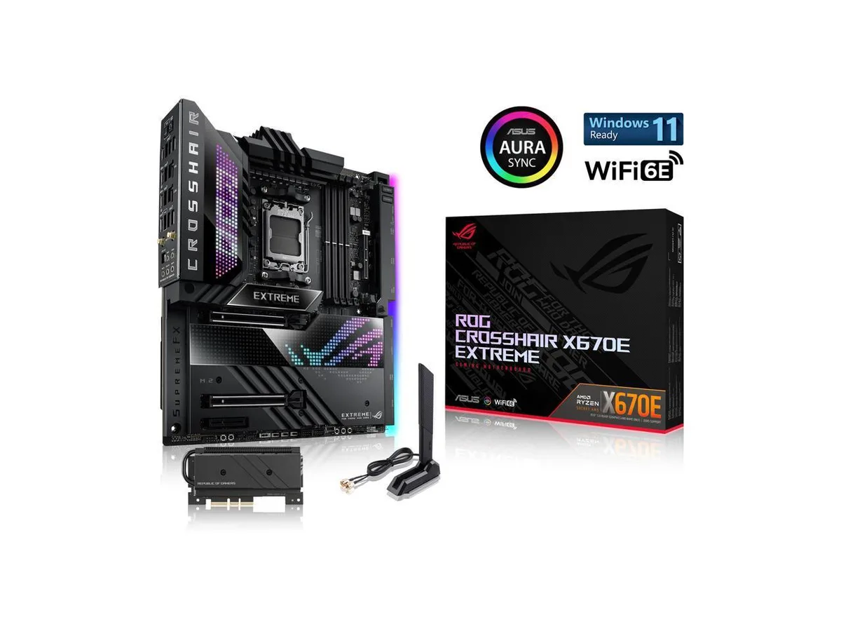 ASUS ASUS ROG Crosshair X670E Extreme WiFi 6E LGA 1718 Ryzen 7000 EATX AMD motherboard — product photo