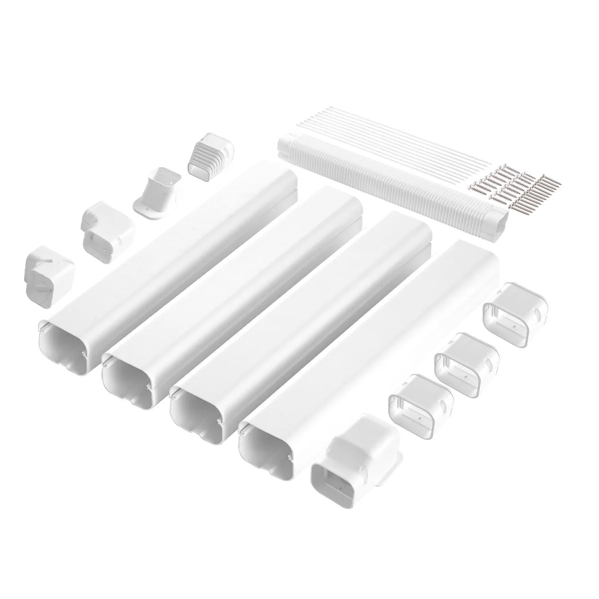 VEVOR VEVOR 1100061671 Mini Split Line Set Cover 3 in W 17.6 Ft L PVC — product photo