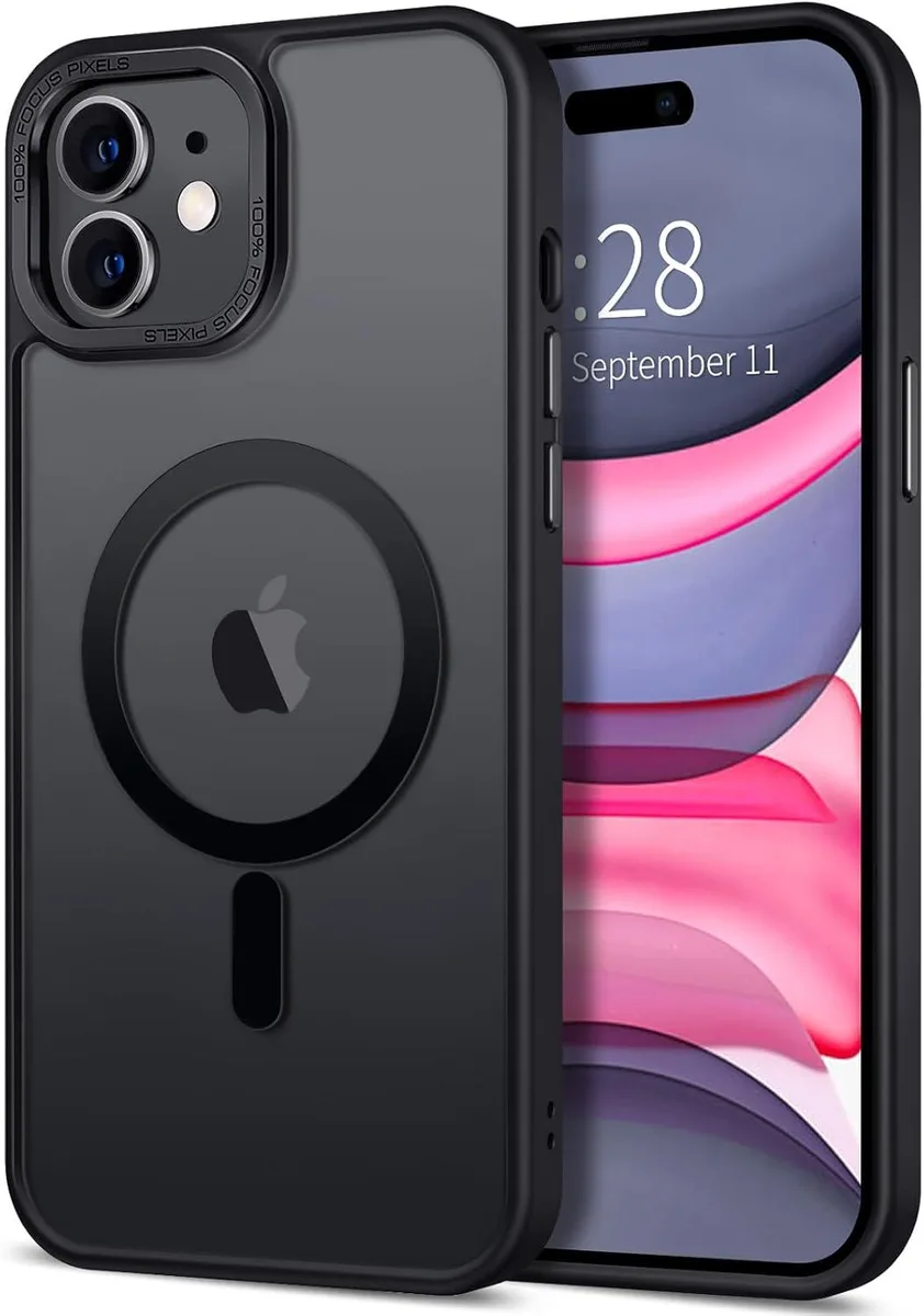 PISKEKAT PISKEKAT iPhone 11 6.1 Case Magnetic Translucent Matte Frosted Black — product photo