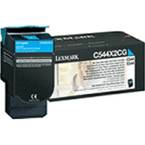 Lexmark Lexmark C544X2CG Extra High Yield Cyan Toner Cartridge — product photo