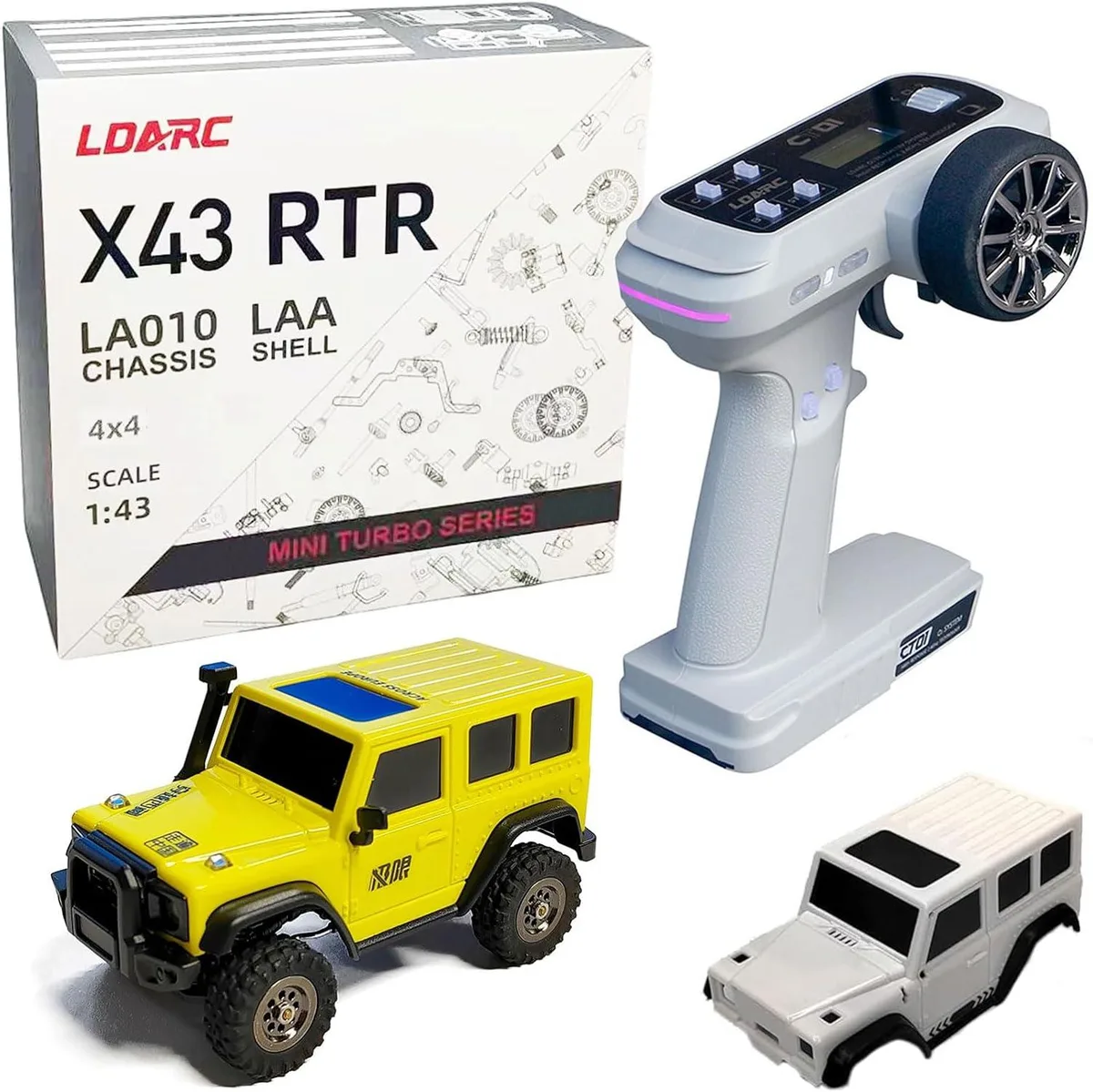 usbroway usbroway 1:43 Mini RC Crawler RTR 2.4GHz Lemon Yellow — product photo