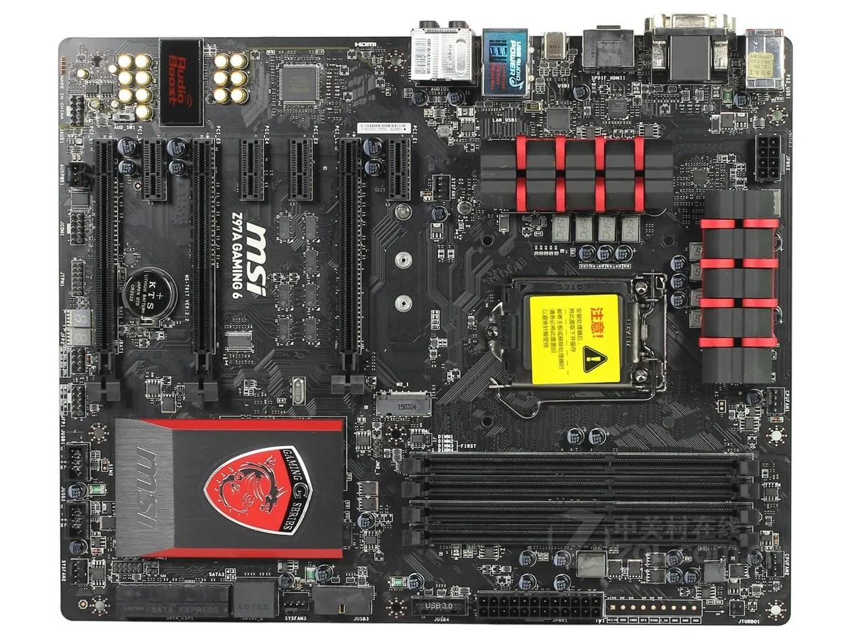 MSI MSI Z97A GAMING 6 Intel Z97 motherboard LGA 1150 DDR3 32GB ATX — product photo