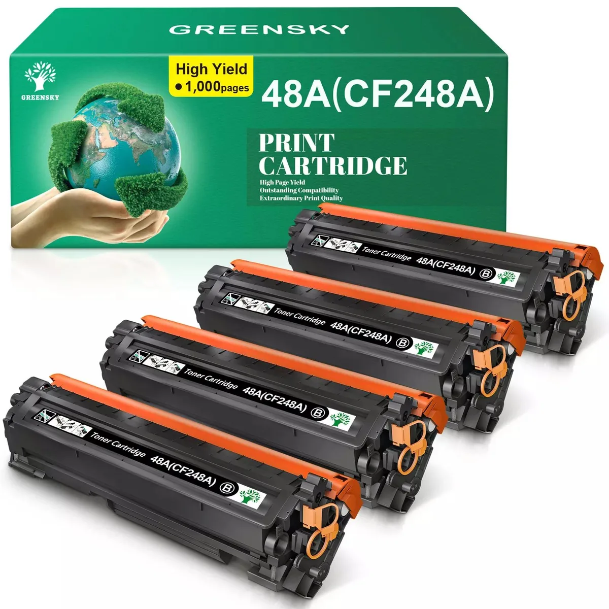 V4ink V4ink CF248A 48A Black Toner Cartridge 4 Pack 1000 Pages — product photo
