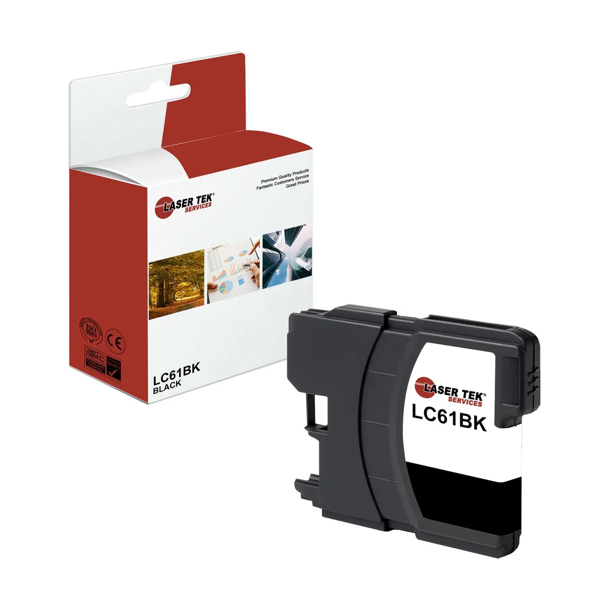 Laser Tek Services Laser Tek Services Black Compatible Ink Cartridge LC61BK 500 Pages — product photo