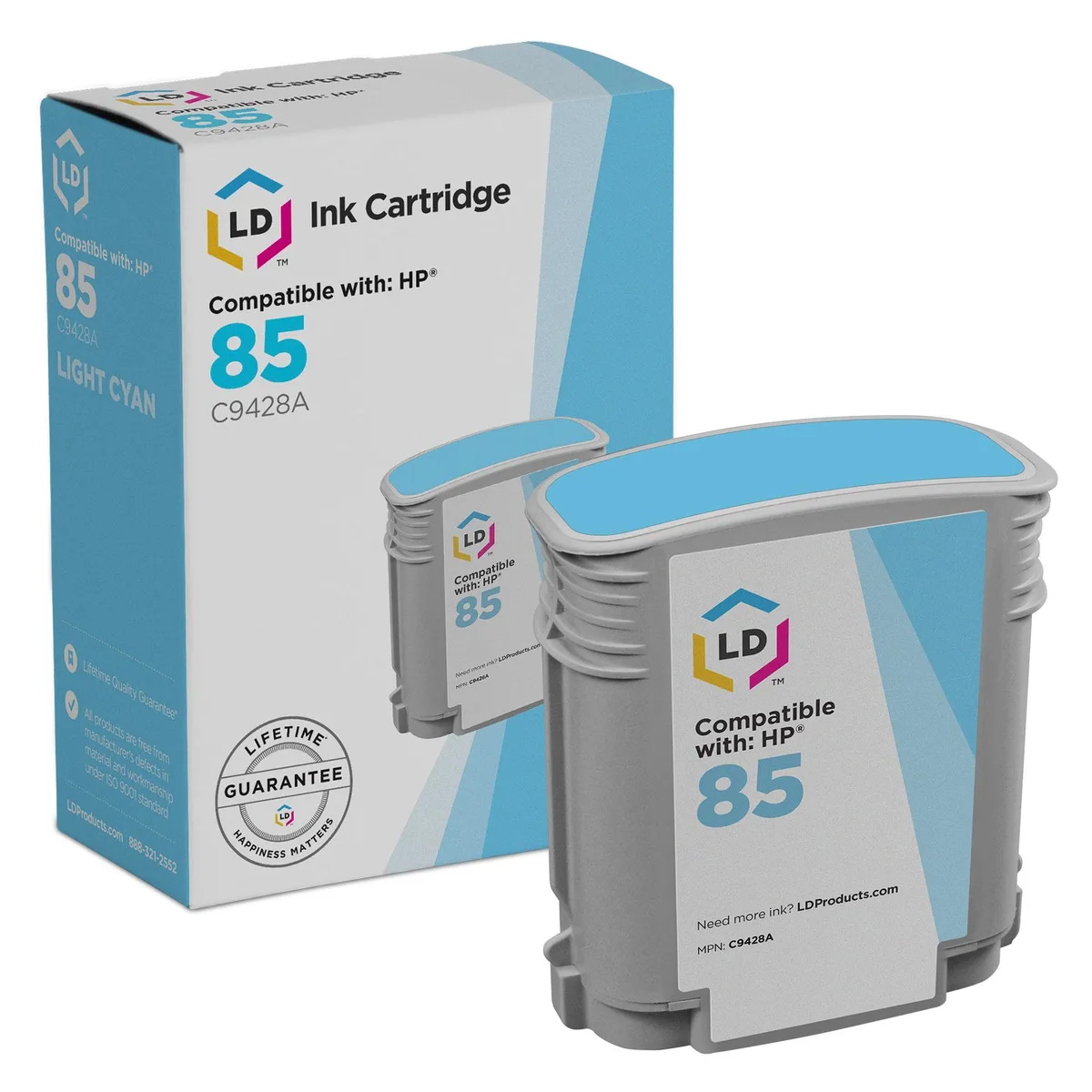 LD Products LD Products HP 85 C9428A Remanufactured Ink Cartridge Light Cyan 150 Pages — product photo