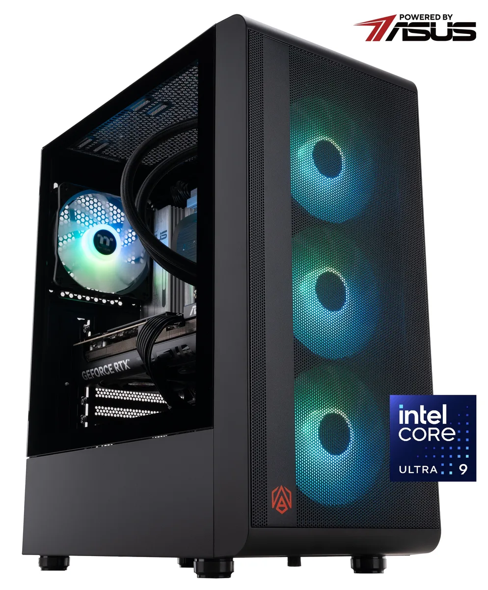 ABS ABS Stratos Aqua SA285K5070TI2 gaming PC Intel Core Ultra 9 285K RTX 5070 Ti 32GB DDR5 2TB NVMe — product photo