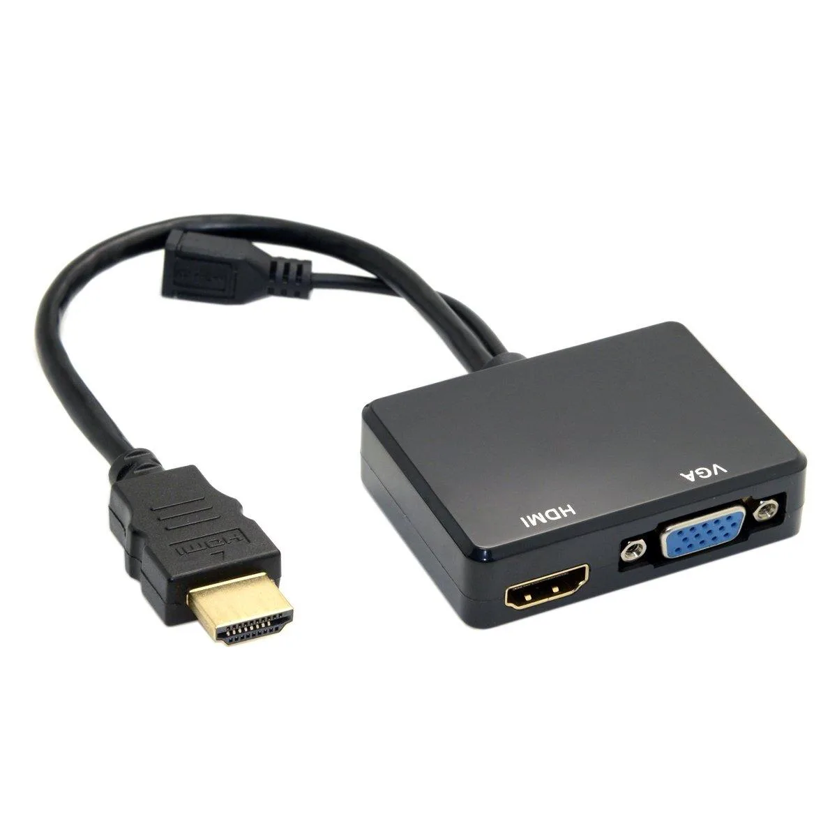 Vszerda Vszerda HDMI to VGA & HDMI Female Splitter with Audio — product photo