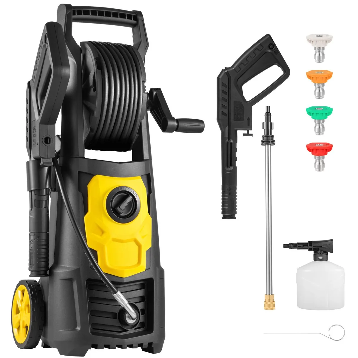 VEVOR VEVOR Electric Pressure Washer 2000 PSI 1.65 GPM 20 ft Hose Reel 35 ft Cord 1500 W 120 V ETL — product photo