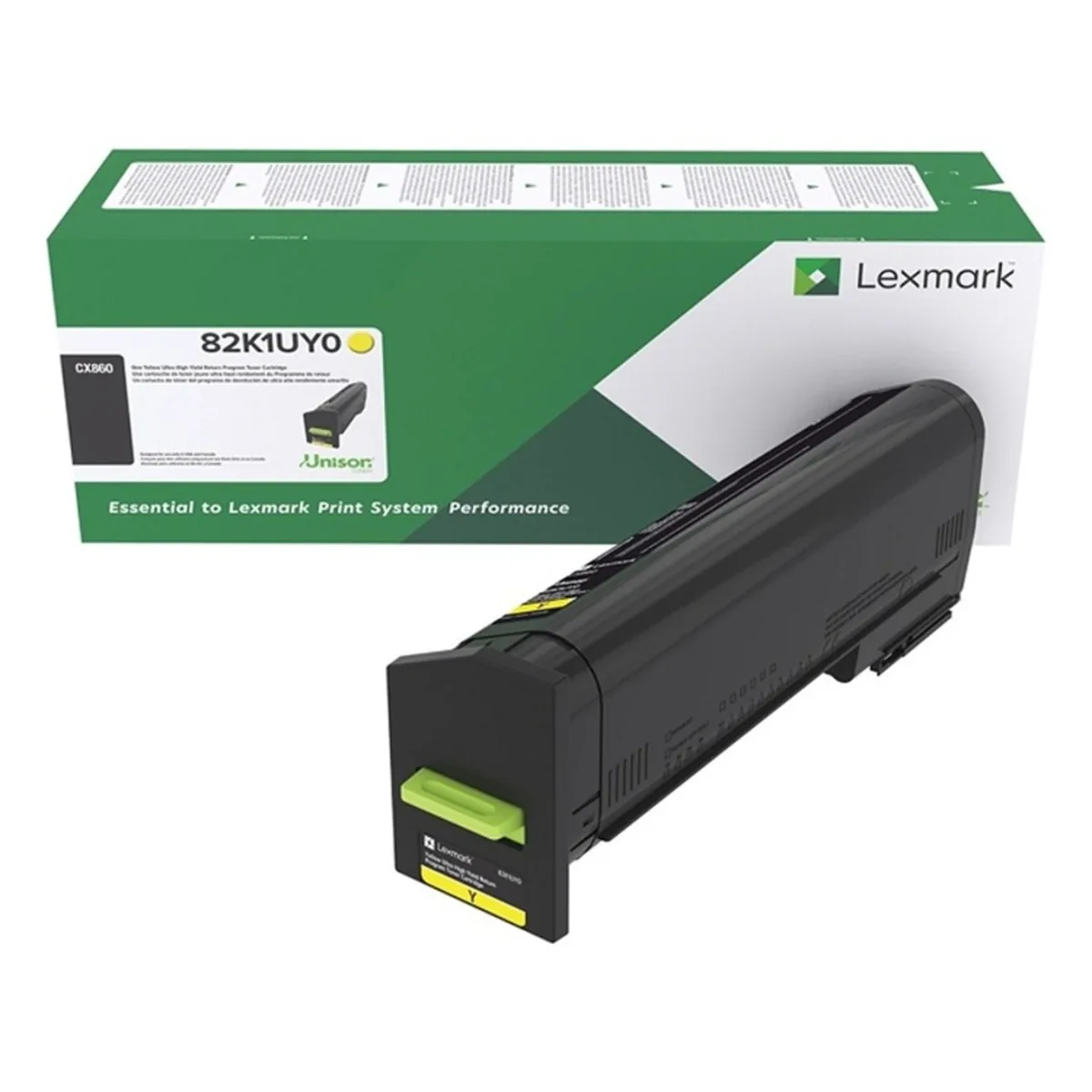 Lexmark Lexmark 82K1UY0 Yellow Toner Cartridge 55000 Pages — product photo