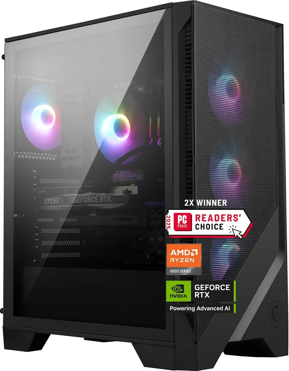 MSI MSI Codex Z2 Gaming Desktop AMD Ryzen 7 8700F RTX 5070 32GB DDR5 2TB NVMe — product photo