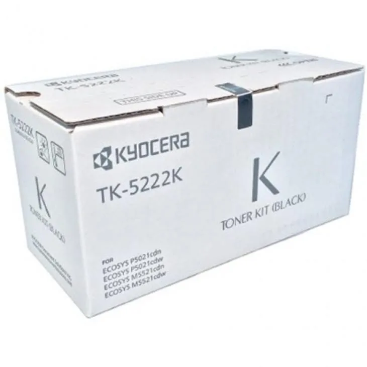 Kyocera Kyocera TK5222K Black Toner Cartridge 1200 Pages — product photo