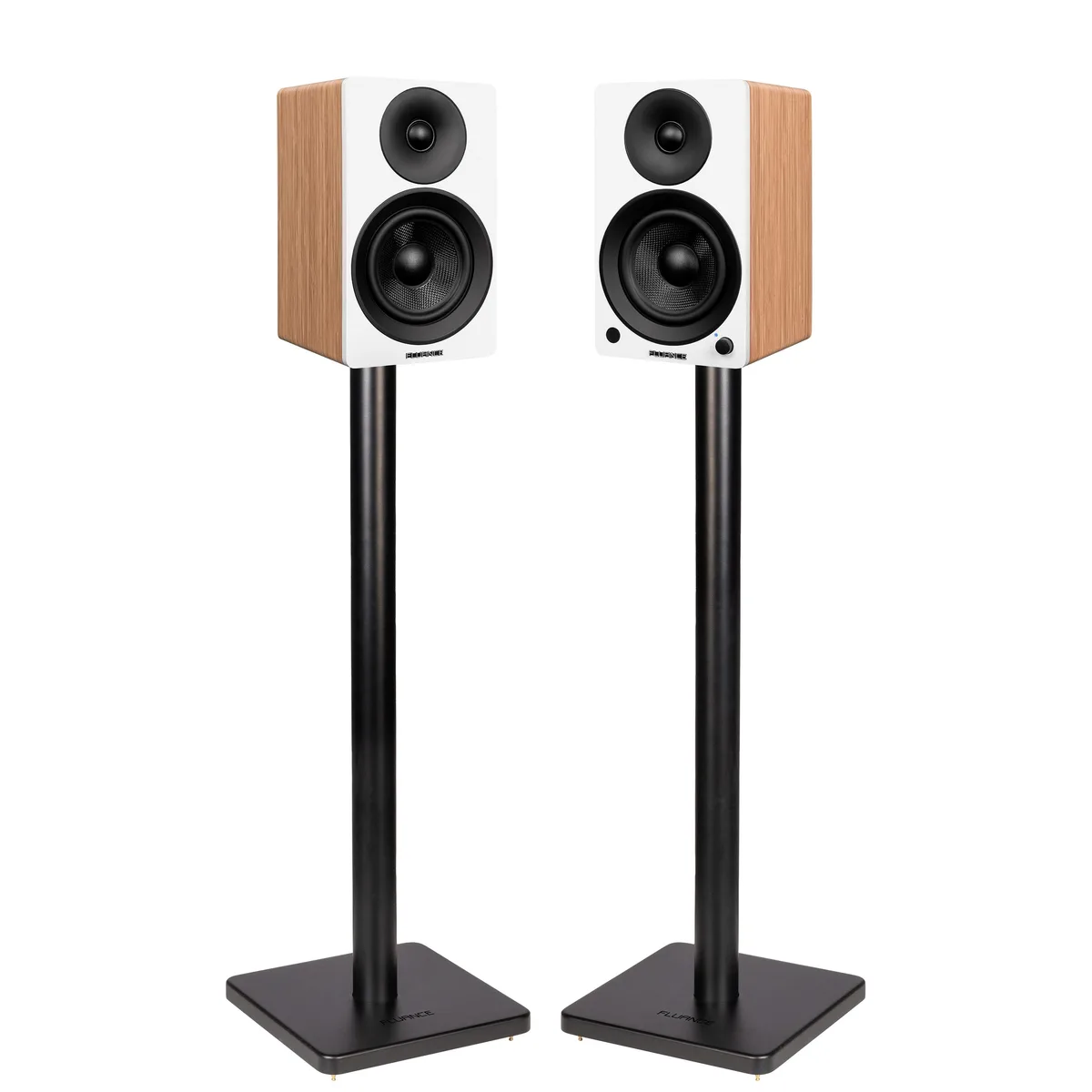 Fluance Fluance Ai41 Powered 2.0 Bookshelf Speakers 5" 90W Bluetooth 5.0 Bamboo Stands — product photo