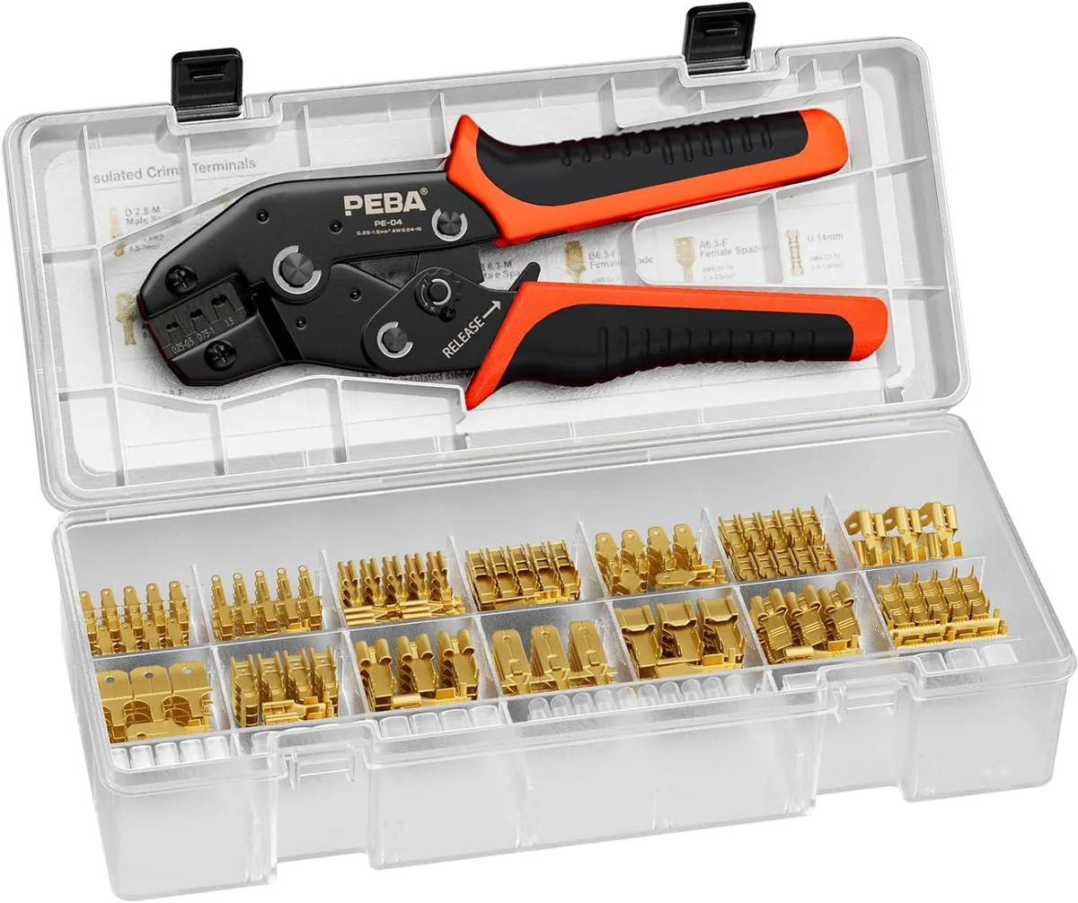 BFKK BFKK Spade Terminal Crimping Tool Kit AWG 24-14 — product photo