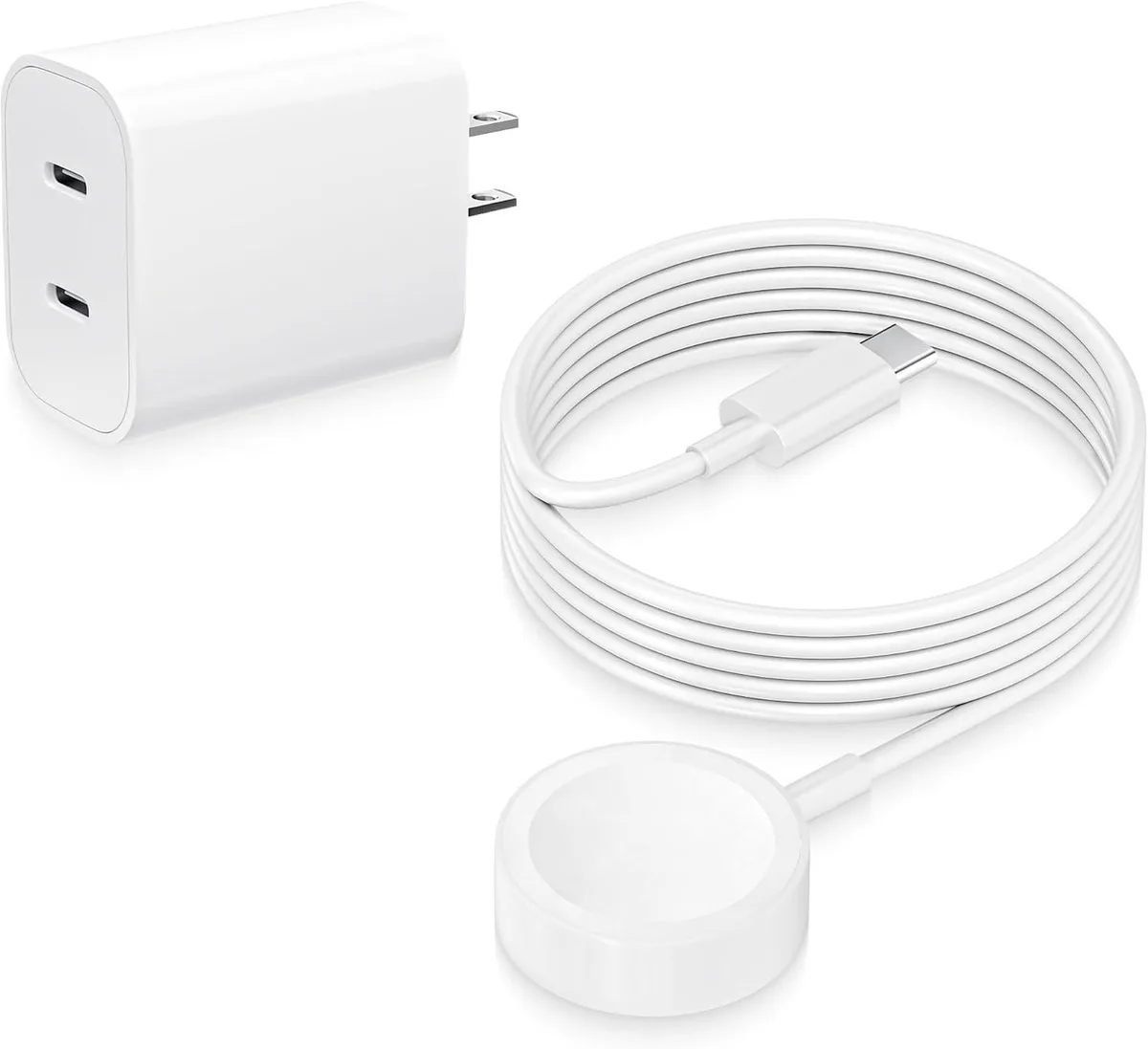 ETEIZU ETEIZU Watch Charger Kit Dual USB-C 20W 3.3FT Cable — product photo