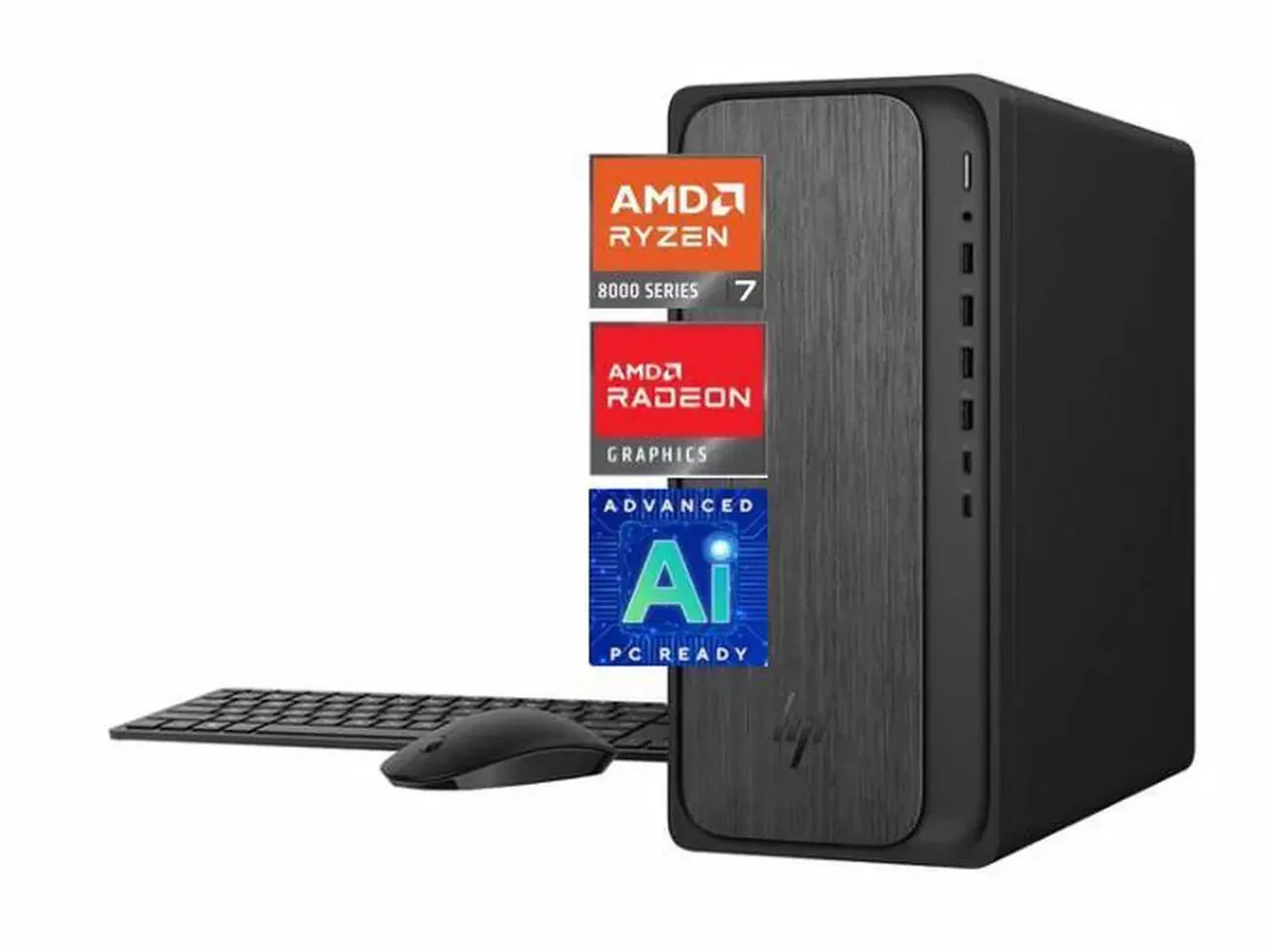 HP HP OmniDesk desktop PC Ryzen 7 8700G 32GB DDR5 1TB NVMe Windows 11 Pro — product photo