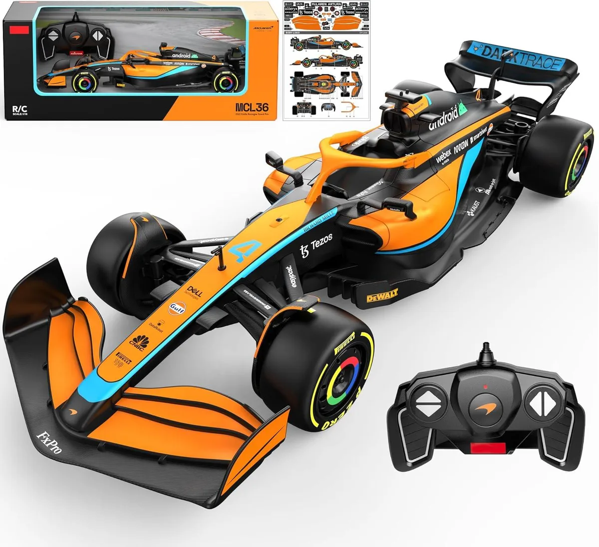 usbroway usbroway 1:18 McLaren F1 MCL36 RC car 2.4GHz — product photo