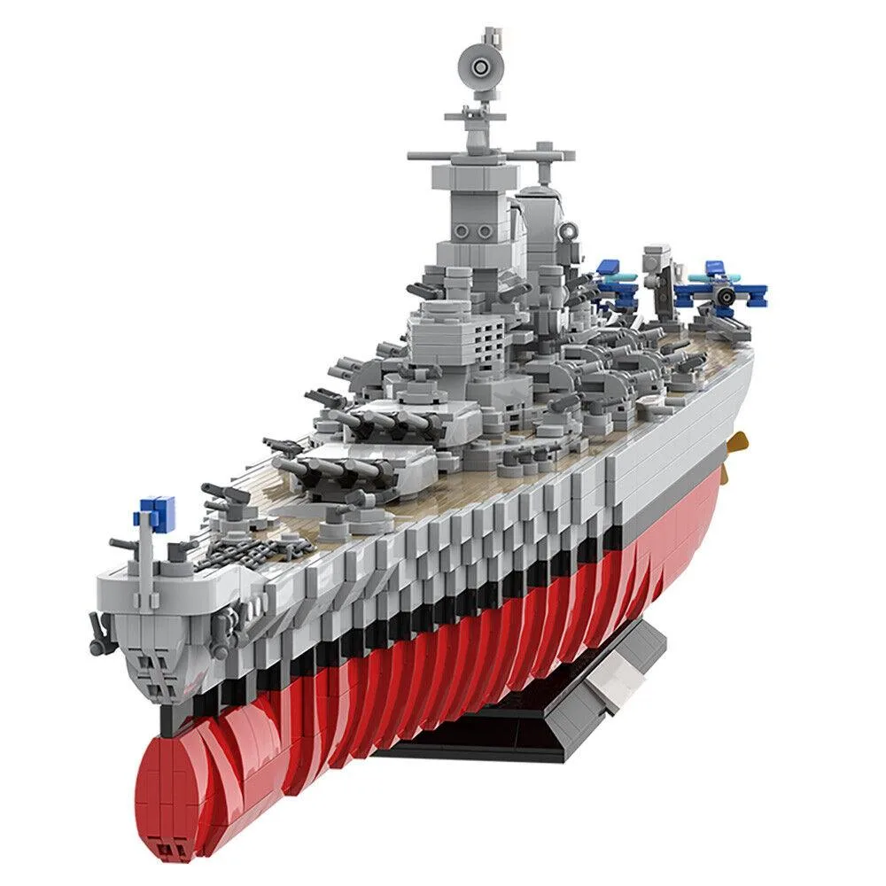 ZITIANYOUBUILD ZITIANYOUBUILD Battleship MOC Building Set with Display Stand — product photo
