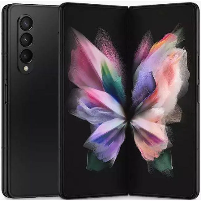 SAMSUNG SAMSUNG Galaxy Z Fold3 5G 256GB Phantom Black cell phones - unlocked — product photo