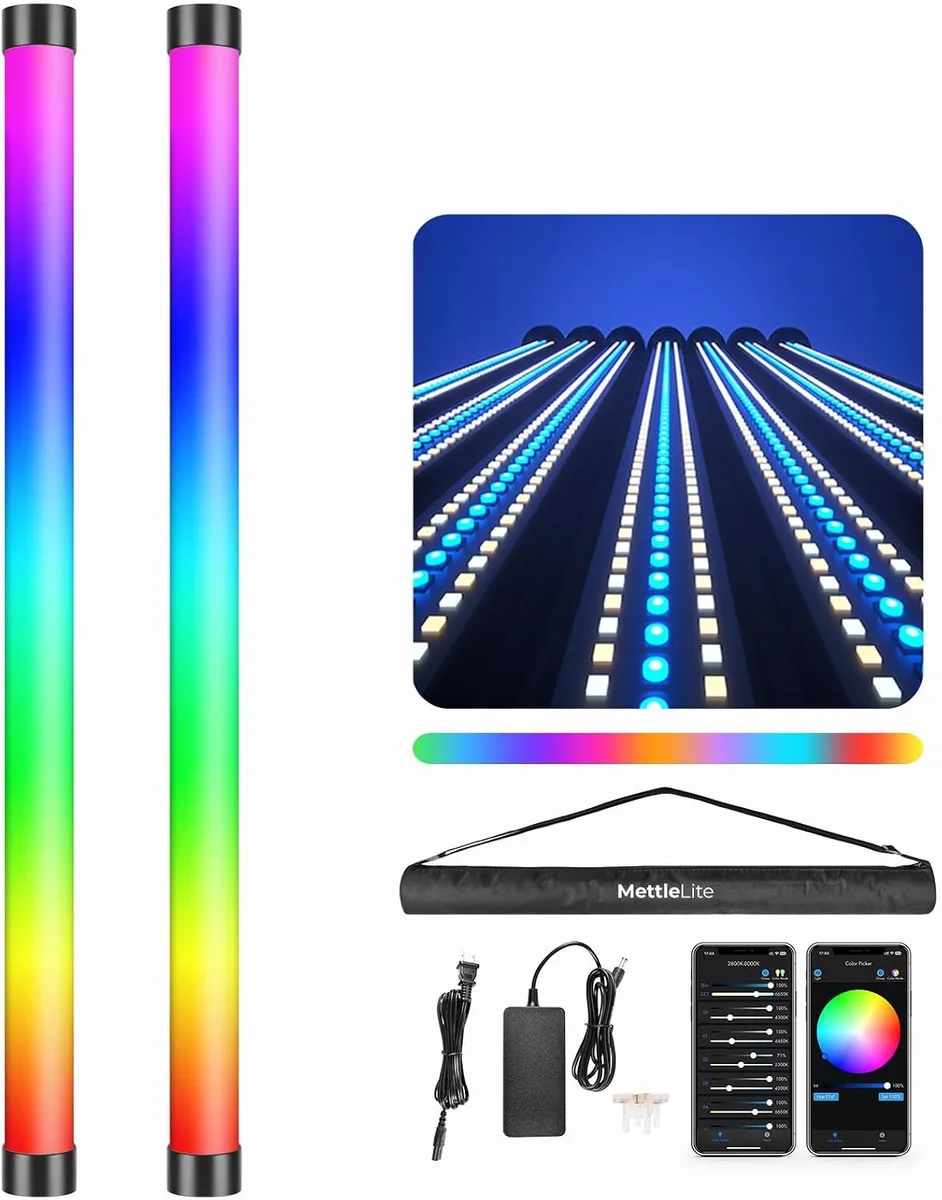 WUQ WUQ TLX2 2-Light Kit 2 ft RGB CCT HSI Studio — product photo