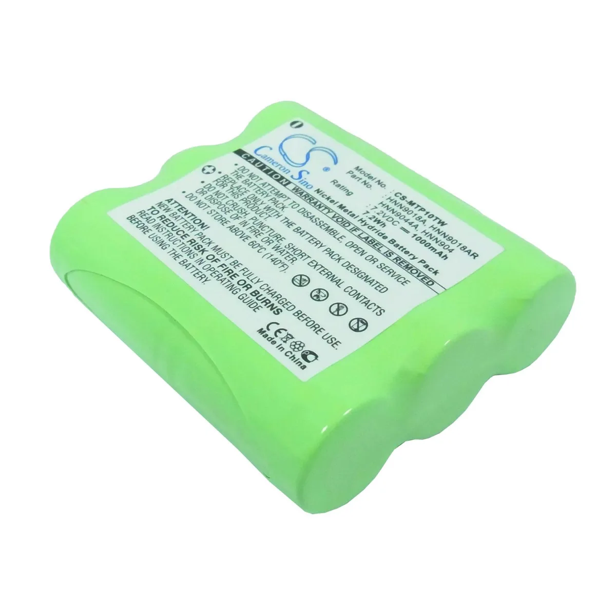 Centenex Electronics Centenex Electronics DS-CS-MTP10TW Ni-MH 7.2V 1000mAh Green — product photo