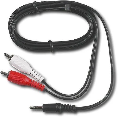 iMBAPrice iMBAPrice 3.5 mm Stereo Male to 2 RCA Male Cable 50 ft 22 AWG — product photo