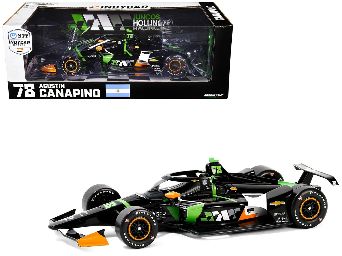GREENLIGHT GREENLIGHT Dallara IndyCar #78 JHR Juncos Hollinger Racing NTT IndyCar Series 2024 1/18 Diecast Model Car — product photo