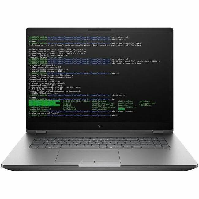 HP HP ZBook Fury G1i laptop Intel Core Ultra 9 285HX 32 GB 1 TB SSD RTX Pro 2000 8 GB 18.0" 165 Hz (C94C4UT#ABA) — product photo