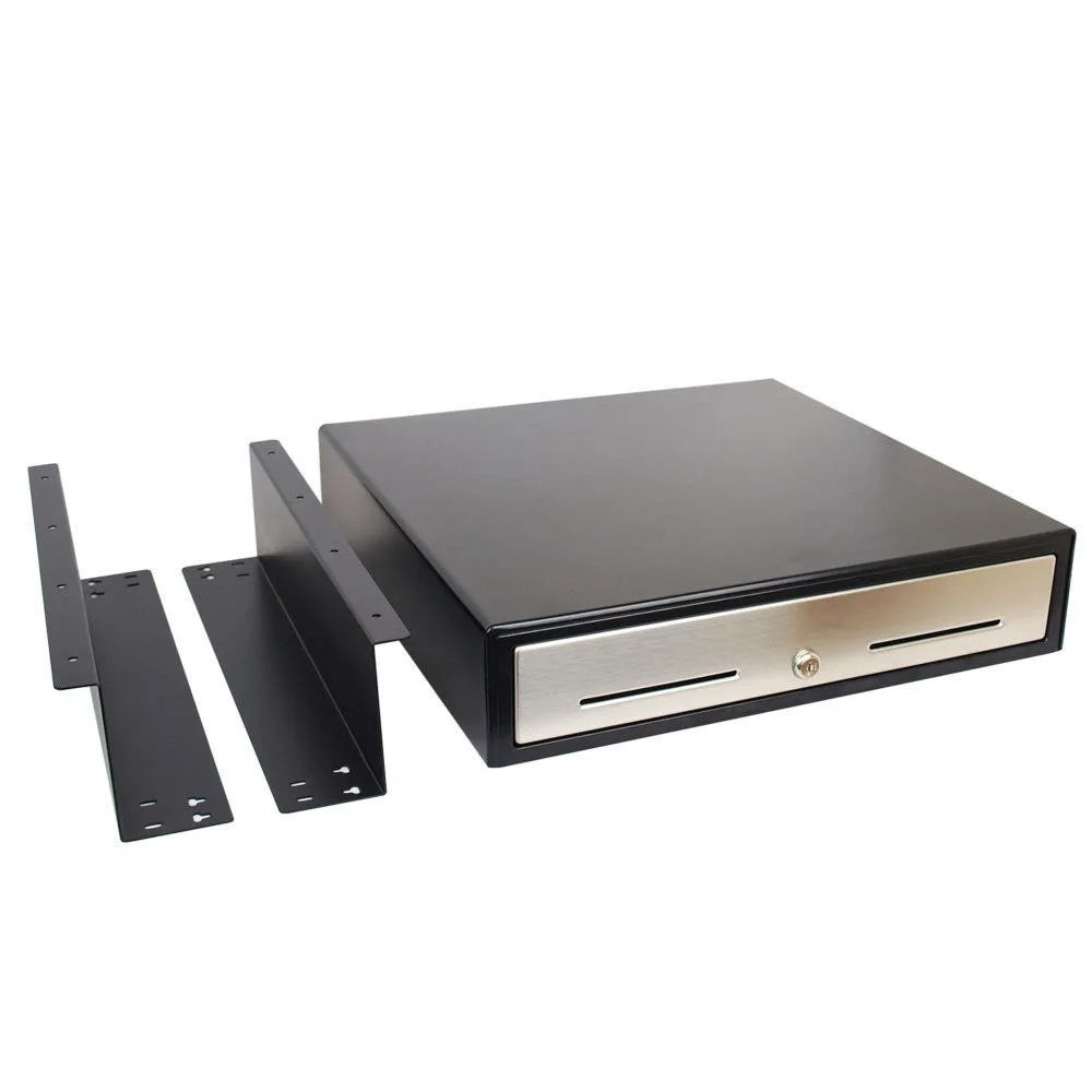 Angel Canada Angel Canada 18" Cash Drawer Under Counter Mount Black Stainless Steel Front — product photo